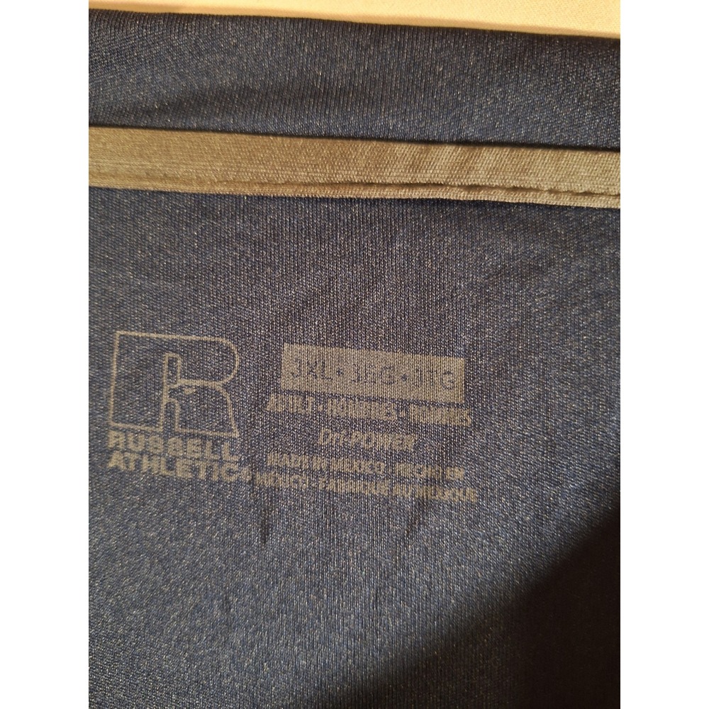 Russell Athletic Mens Adt Core Performance Tee Navy Blue 3XL 629X2M Dri-Power - Picture 2 of 5